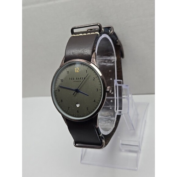 Ted Baker London Mens Quartz Date Watch New Battery Stainless Silver -   Read  - - Picture 2 of 12